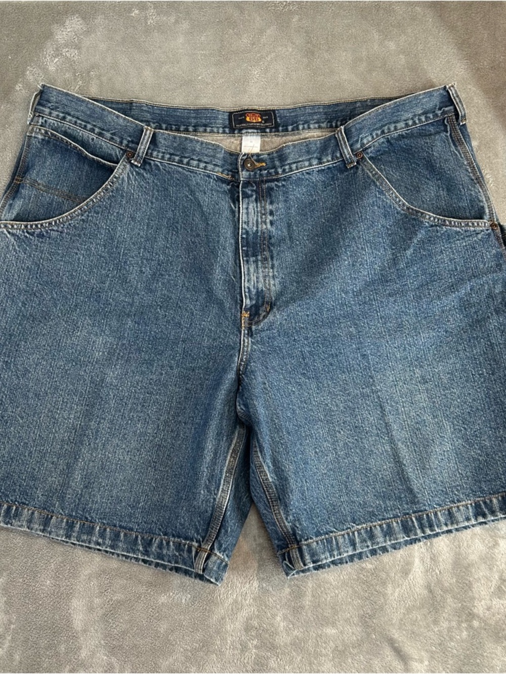 Vintage Route 66 Men’s Denim Jeans Carpenter Jean Shorts Workwear Casual Size 48